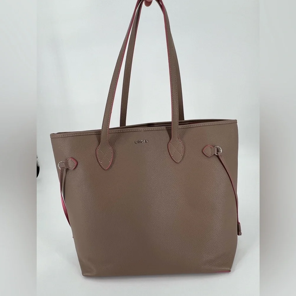 Lodis Tote Carryall Beige / Taupe‎ and Pink